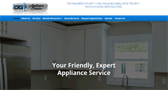 Desktop Screenshot of dgapplianceservice.com